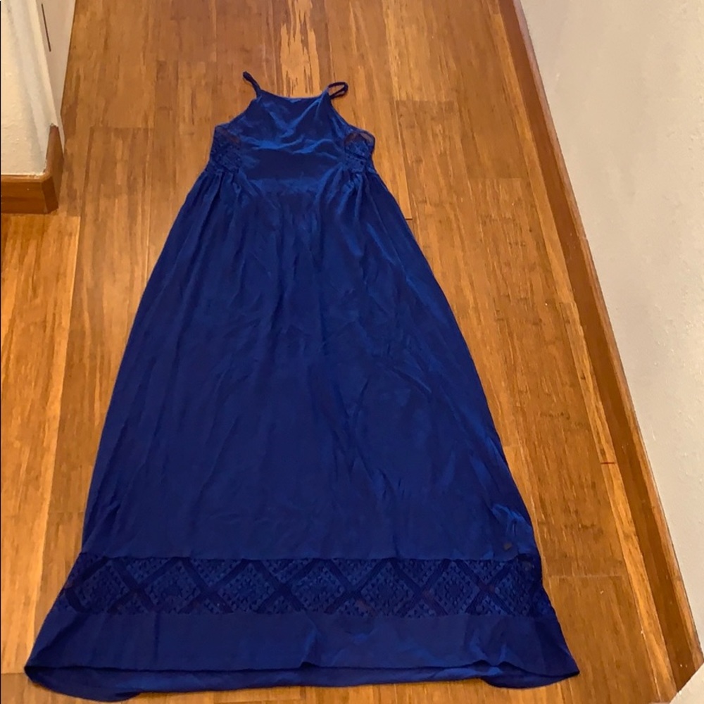 Roxy Lace Detail High neck maxi